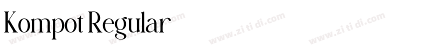 Kompot Regular字体转换